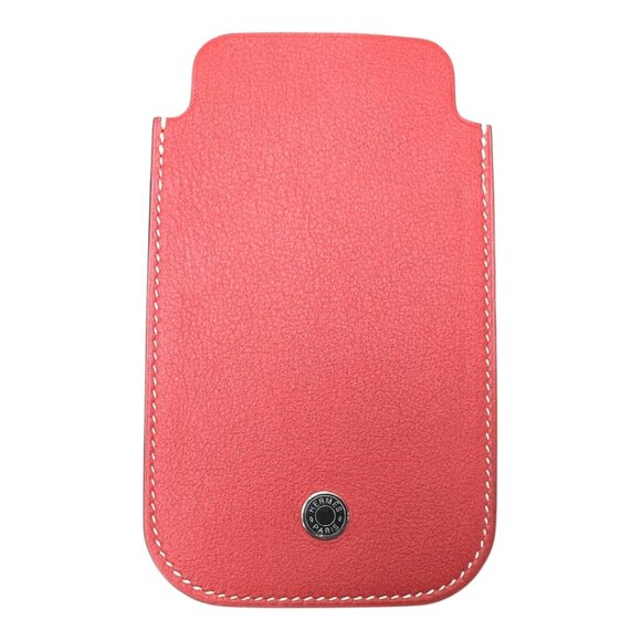 Hermes Swift Chevre Calfskin Leather Cuivre Credit Card Drivers License Wallet - Picture 4 of 6